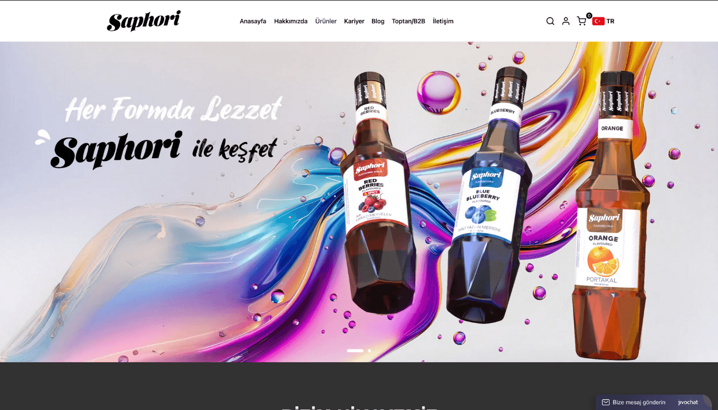 Saphori - Kokteyl Şurupları project image